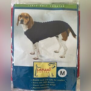 Brand new in package. Size medium, red dog sweater